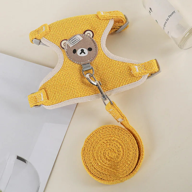 "Does your rabbit also jump in every direction you try to walk? This harness will solve that and make your time together safe and fun."    Safe, comfy and escape-resistant harness set for stress-free outdoor adventures.