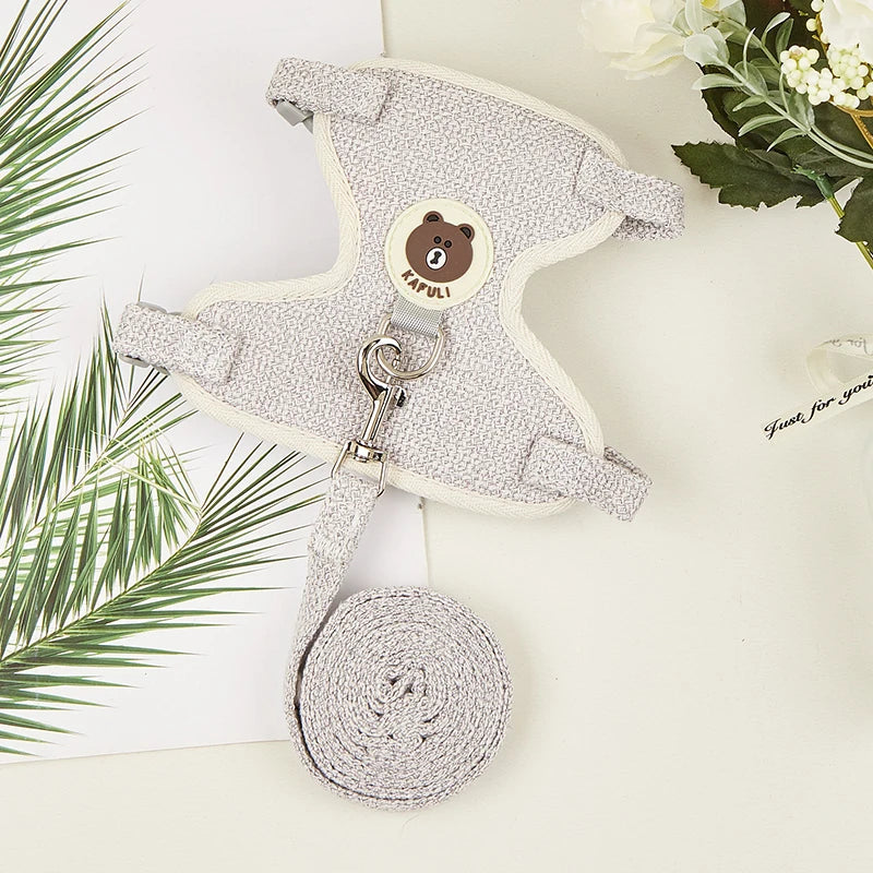 "Does your rabbit also jump in every direction you try to walk? This harness will solve that and make your time together safe and fun."    Safe, comfy and escape-resistant harness set for stress-free outdoor adventures.