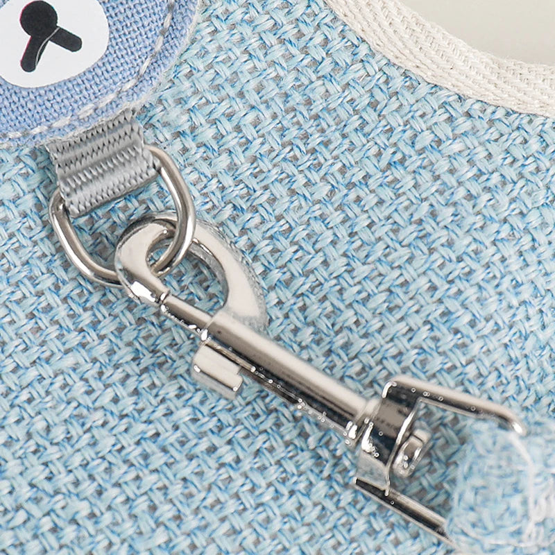 "Does your rabbit also jump in every direction you try to walk? This harness will solve that and make your time together safe and fun."    Safe, comfy and escape-resistant harness set for stress-free outdoor adventures.