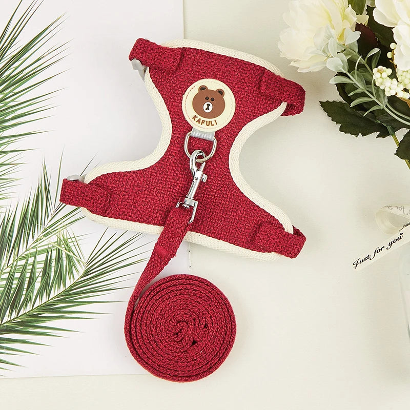 "Does your rabbit also jump in every direction you try to walk? This harness will solve that and make your time together safe and fun."    Safe, comfy and escape-resistant harness set for stress-free outdoor adventures.